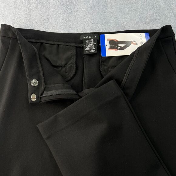 Max & Mia Dress Pants Relaxed Straight Leg‎ Trousers Career Women's Size Large - Picture 2 of 13